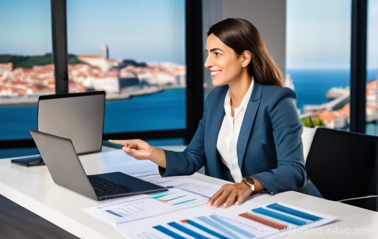 부동산 세금 계획의 실용적 접근법 - **Prompt:** A cheerful young Portuguese couple, aged between 25 and 30, stands proudly in front of t...