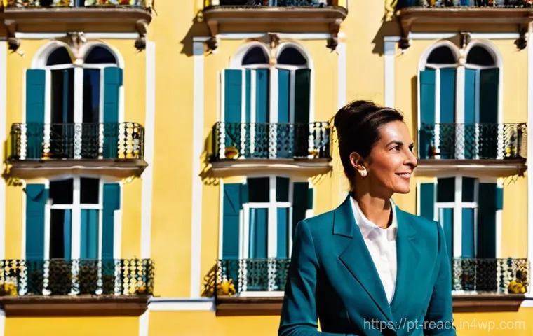 부동산 세금 절세를 위한 투자 포트폴리오 - **Prompt:** A young Portuguese couple, perhaps in their late 20s or early 30s, is seated at a modern...