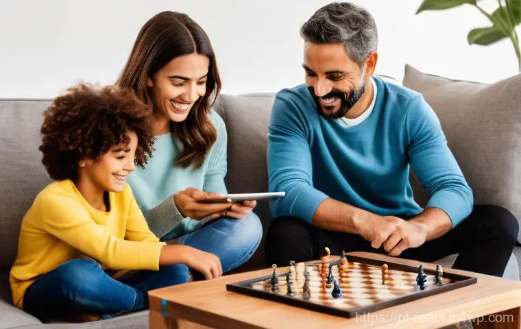 부동산 세금 절세를 위한 재무 계획 - **Prompt:** A cozy and brightly lit interior of a contemporary Portuguese living room. A diverse fam...