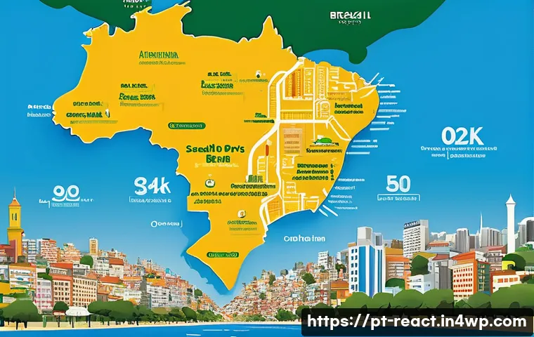 부동산 세금 관리의 효과적인 방법 - A detailed infographic-style image showcasing a map of Brazil highlighting major cities like São Pau...
