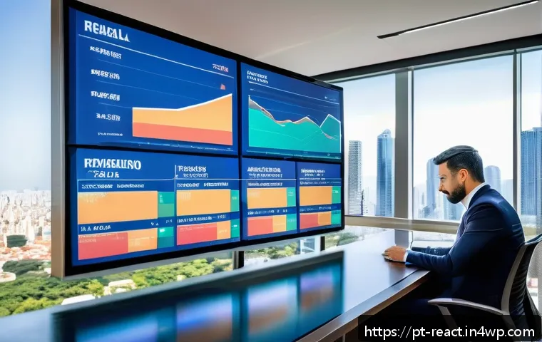 부동산 세금 관리의 발전 방향 - A modern Brazilian real estate investor office scene, featuring a diverse professional in business c...