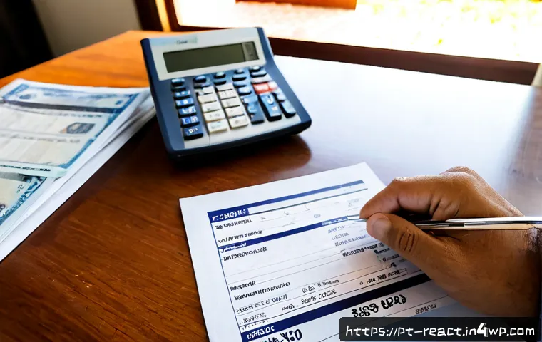 Home 17 부동산 세금 신고에서의 일반적인 오류 - Photorealistic Brazilian homeowner at a tidy dining table reviewing property tax documents, calculat...
